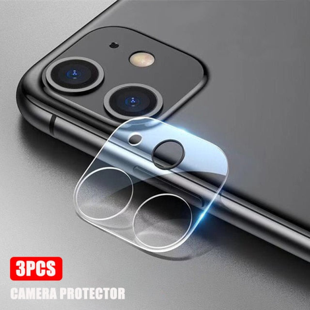 3In1 Front+Back+Lens Full Cover Protective Tempered Glass iPhone 13 12 11 Pro Max 13 Mini HD Clear Screen Protector Film The Clothing Company Sydney