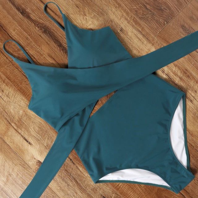 Cut Out One Piece Swimsuit Push Up Swimming Suit Bathing Suit Halter Beachwear Monokini Swimwear The Clothing Company Sydney