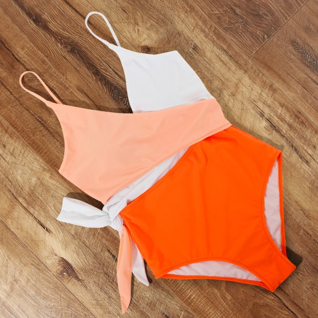 Cut Out One Piece Swimsuit Push Up Swimming Suit Bathing Suit Halter Beachwear Monokini Swimwear The Clothing Company Sydney
