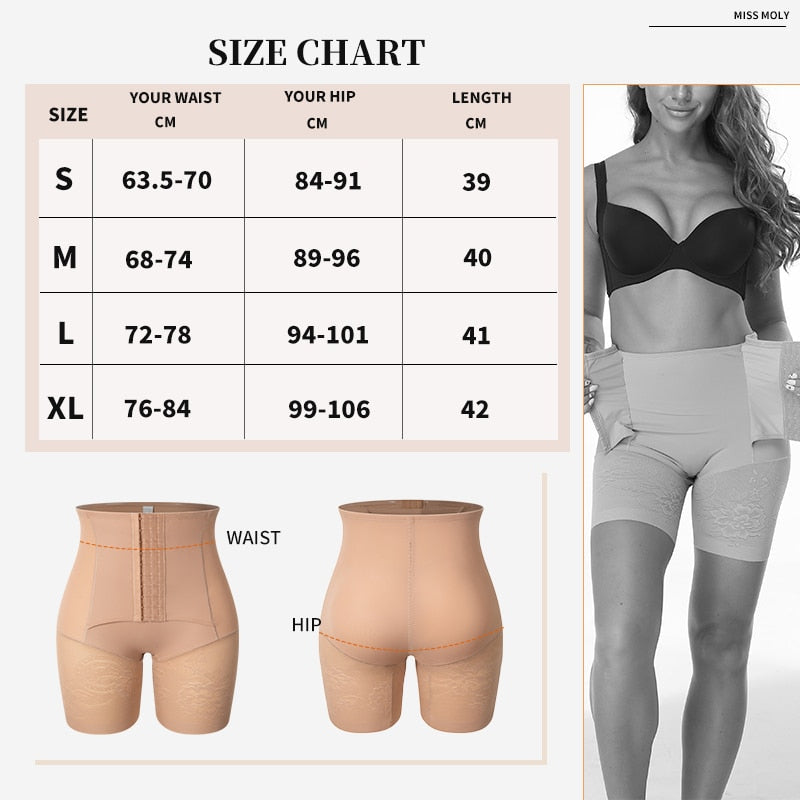 High Waist Body Shaper Butt Lifter Panties Firm Control Shapewear Boyshorts Waist Trainer Corset Underwear The Clothing Company Sydney
