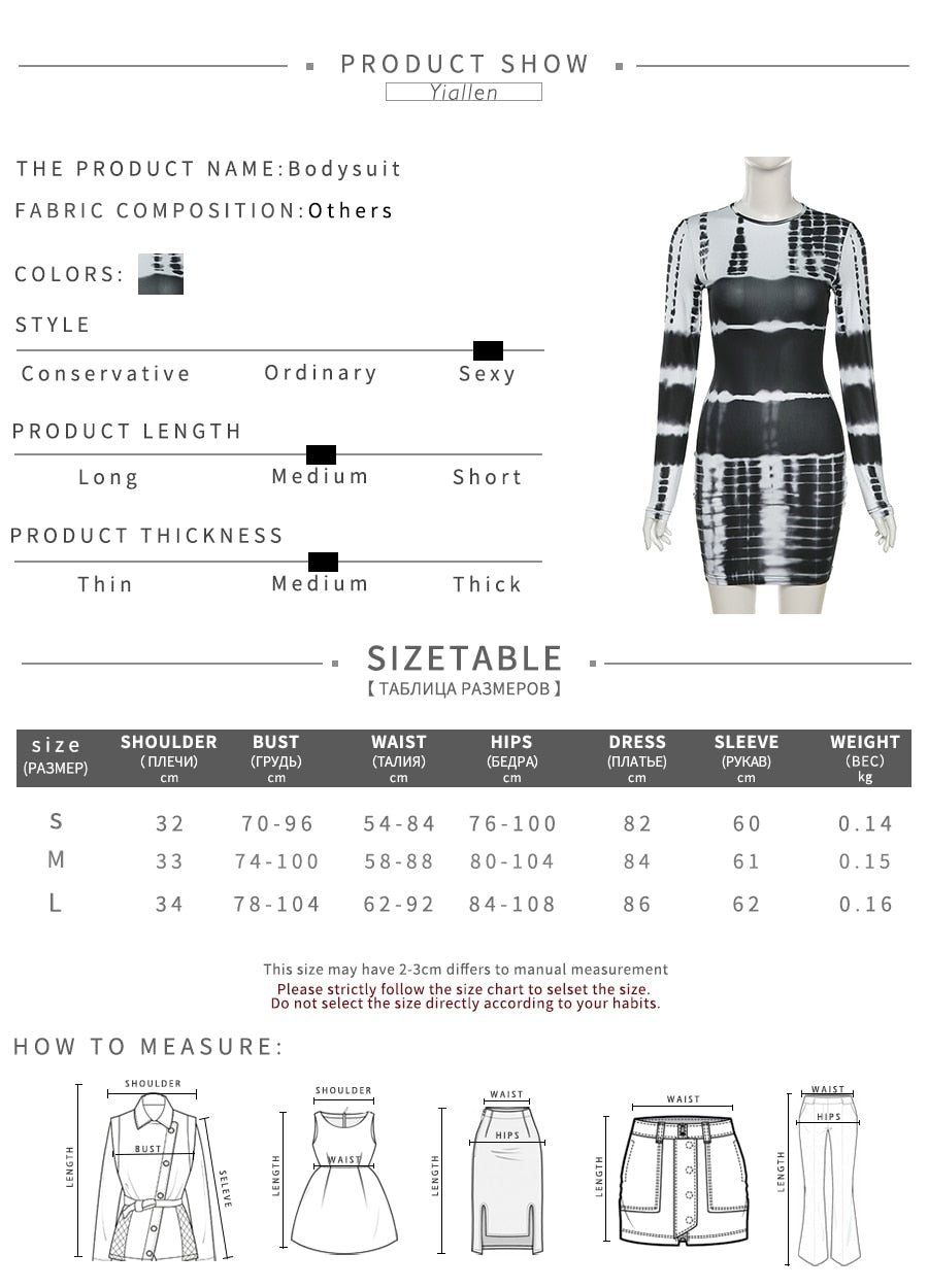 Autumn Print Slim O Neck Long Sleeve Elastic Street Casual Mini Bodycon Dresses The Clothing Company Sydney