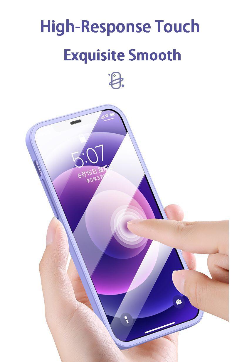 2 Piece 360 Front Tempered Glass+Matte Back PC Case For iPhone 13 12 11 Pro Max X XR XS 7 8Plus SE 2020 Full Protection Shockproof Cover The Clothing Company Sydney