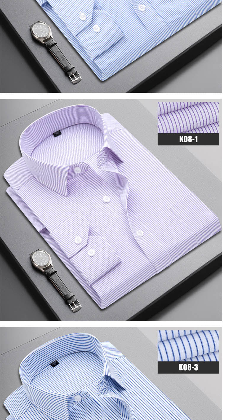 Boutique Men Clothing Business Casual Striped Plaid Regular Fit Men's Dress Shirt The Clothing Company Sydney