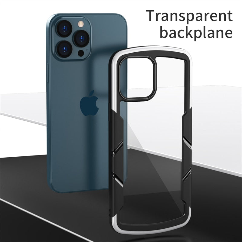 Anti-Fall Shield Shockproof Arome Phone Case For iPhone 13 12 Mini 11 Pro Max X XR XS 7 8 Plus SE 2020 Acrylic Clear Back Cover The Clothing Company Sydney