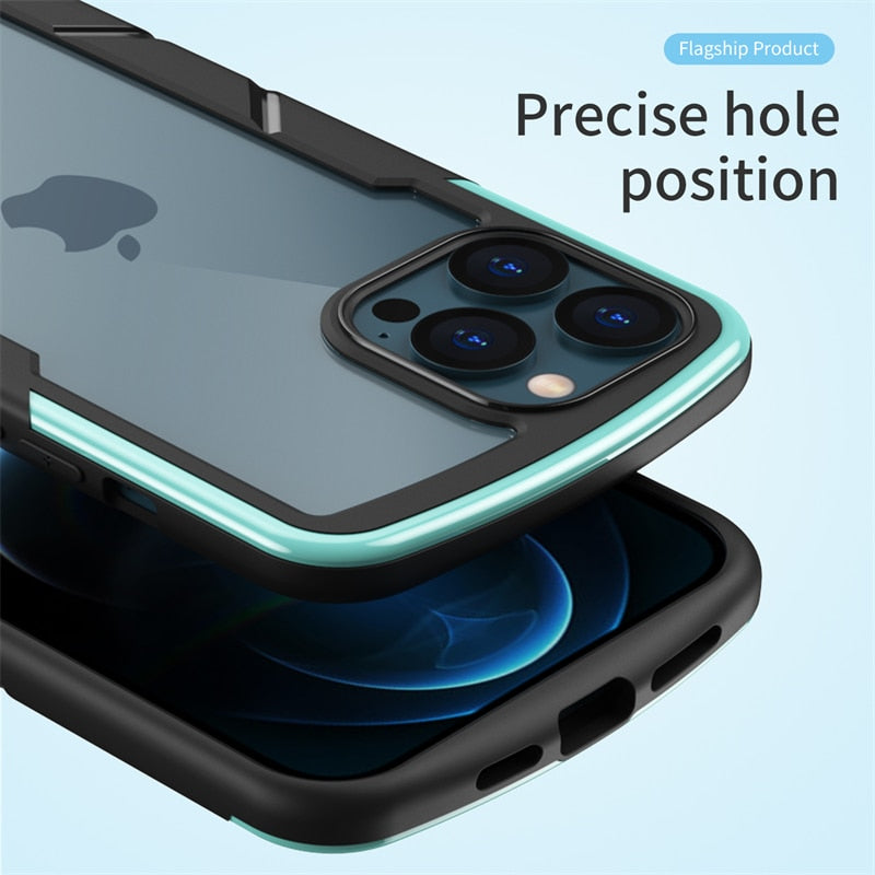 Anti-Fall Shield Shockproof Arome Phone Case For iPhone 13 12 Mini 11 Pro Max X XR XS 7 8 Plus SE 2020 Acrylic Clear Back Cover The Clothing Company Sydney