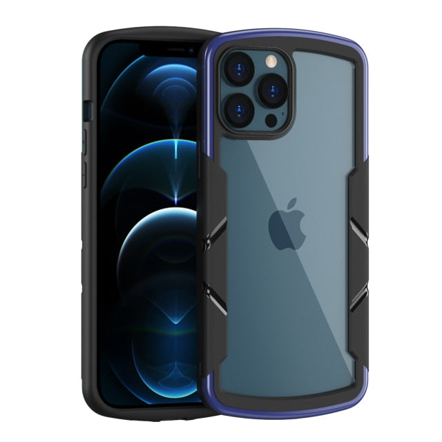 Anti-Fall Shield Shockproof Arome Phone Case For iPhone 13 12 Mini 11 Pro Max X XR XS 7 8 Plus SE 2020 Acrylic Clear Back Cover The Clothing Company Sydney
