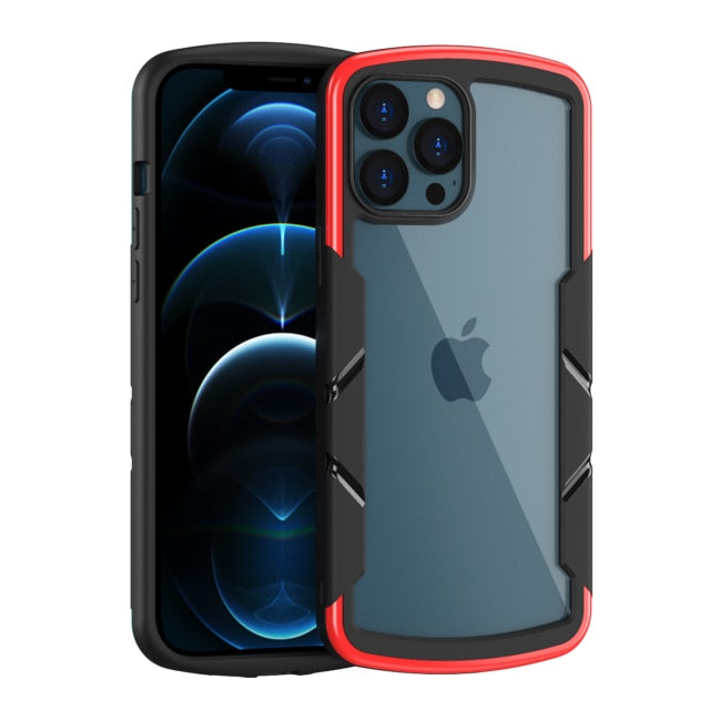 Anti-Fall Shield Shockproof Arome Phone Case For iPhone 13 12 Mini 11 Pro Max X XR XS 7 8 Plus SE 2020 Acrylic Clear Back Cover The Clothing Company Sydney