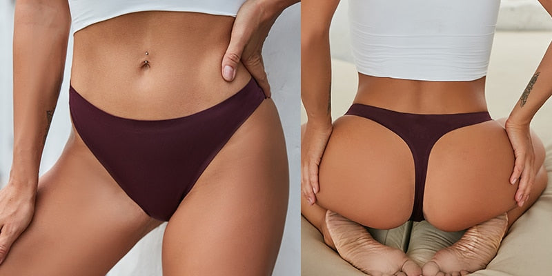 Seamless Panties Printing Floral Thongs Low Rise G-String Breathable Intimate Lingerie Briefs The Clothing Company Sydney