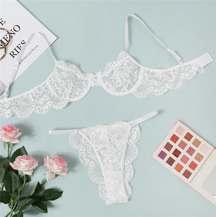 Underwire Lace Bra and Panty Set Underwear Sexy Lingerie Set Lace Bralette Set Lingerie Set The Clothing Company Sydney