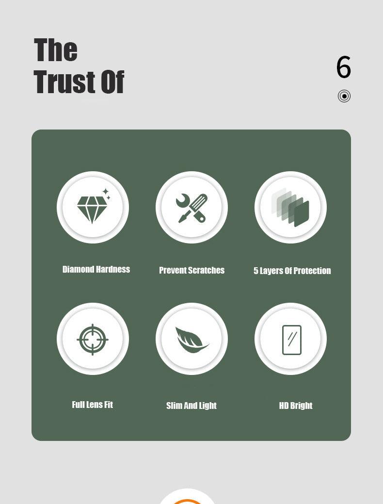 2 pack Camera Protection Tempered Glass For iPhone 11 12 13 Pro Max Full Cover Screen Protector Film cover The Clothing Company Sydney