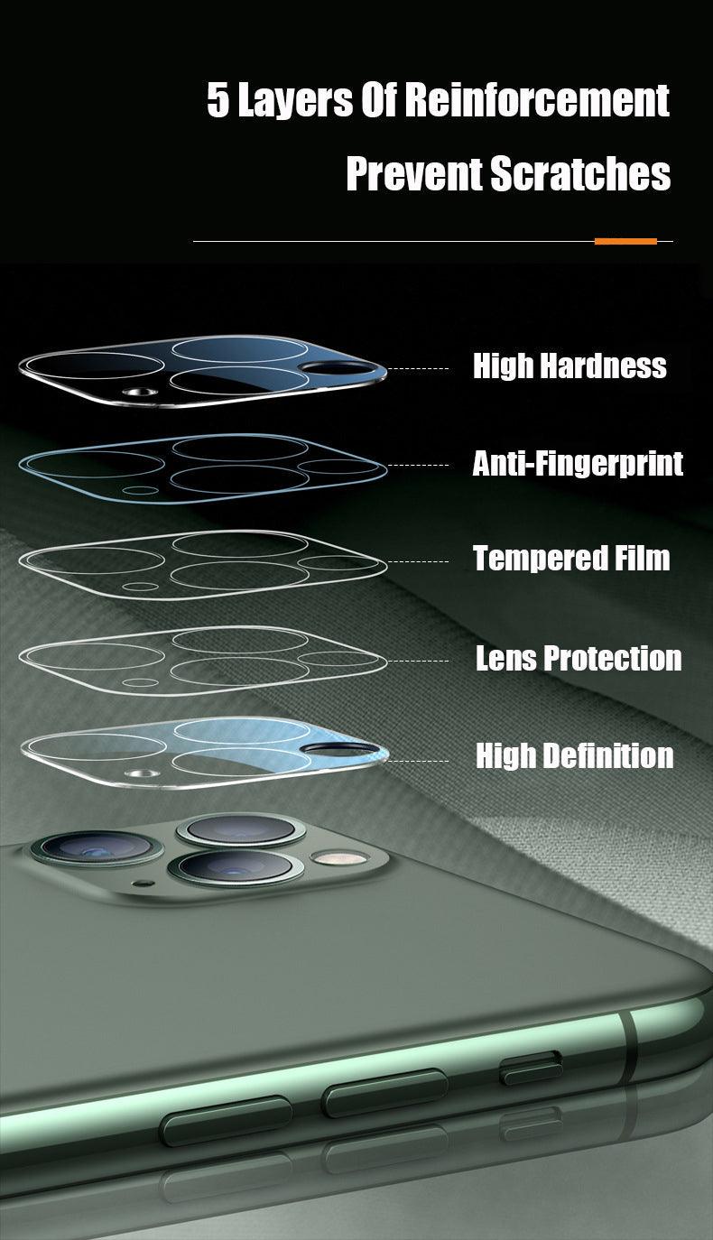 2 pack Camera Protection Tempered Glass For iPhone 11 12 13 Pro Max Full Cover Screen Protector Film cover The Clothing Company Sydney