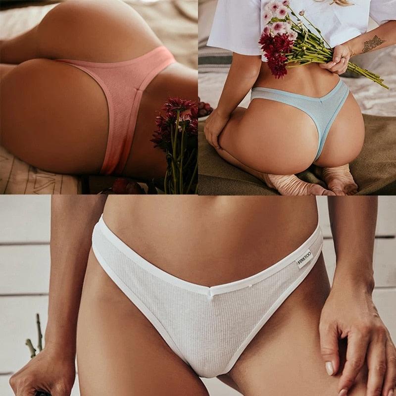2 Pack Cotton Mix G-string Thong Sexy Underwear V Waist Panties Underpants Intimates Lingerie Briefs The Clothing Company Sydney