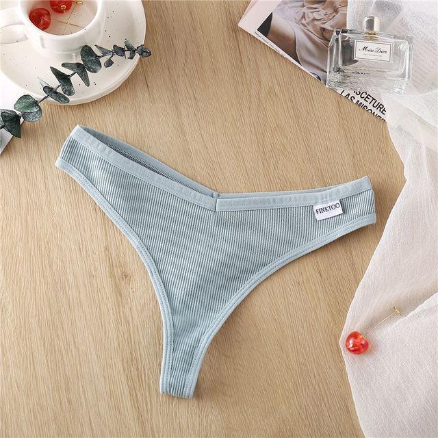 2 Pack Cotton Mix G-string Thong Sexy Underwear V Waist Panties Underpants Intimates Lingerie Briefs The Clothing Company Sydney
