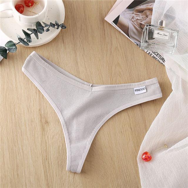 2 Pack Cotton Mix G-string Thong Sexy Underwear V Waist Panties Underpants Intimates Lingerie Briefs The Clothing Company Sydney