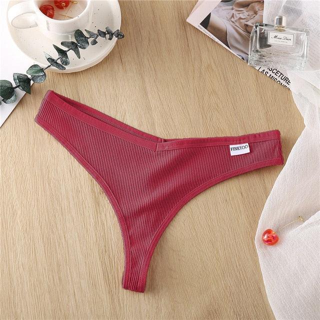 2 Pack Cotton Mix G-string Thong Sexy Underwear V Waist Panties Underpants Intimates Lingerie Briefs The Clothing Company Sydney