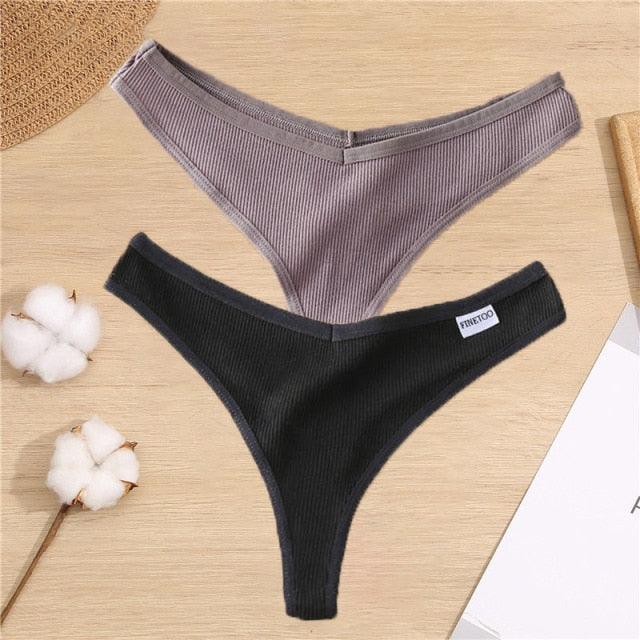 2 Pack Cotton Mix G-string Thong Sexy Underwear V Waist Panties Underpants Intimates Lingerie Briefs The Clothing Company Sydney