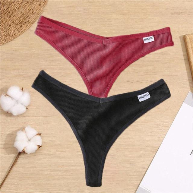 2 Pack Cotton Mix G-string Thong Sexy Underwear V Waist Panties Underpants Intimates Lingerie Briefs The Clothing Company Sydney