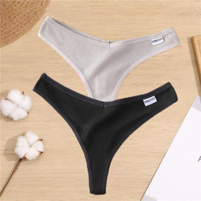 2 Pack Cotton Mix G-string Thong Sexy Underwear V Waist Panties Underpants Intimates Lingerie Briefs The Clothing Company Sydney