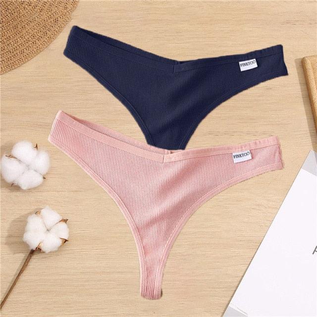 2 Pack Cotton Mix G-string Thong Sexy Underwear V Waist Panties Underpants Intimates Lingerie Briefs The Clothing Company Sydney