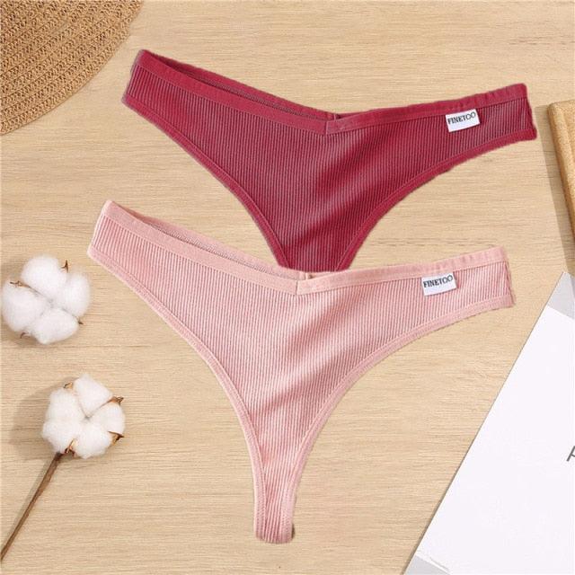 2 Pack Cotton Mix G-string Thong Sexy Underwear V Waist Panties Underpants Intimates Lingerie Briefs The Clothing Company Sydney