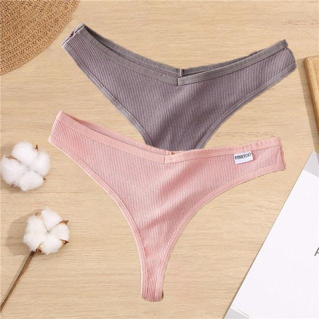 2 Pack Cotton Mix G-string Thong Sexy Underwear V Waist Panties Underpants Intimates Lingerie Briefs The Clothing Company Sydney