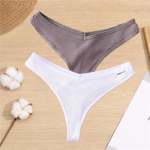2 Pack Cotton Mix G-string Thong Sexy Underwear V Waist Panties Underpants Intimates Lingerie Briefs The Clothing Company Sydney