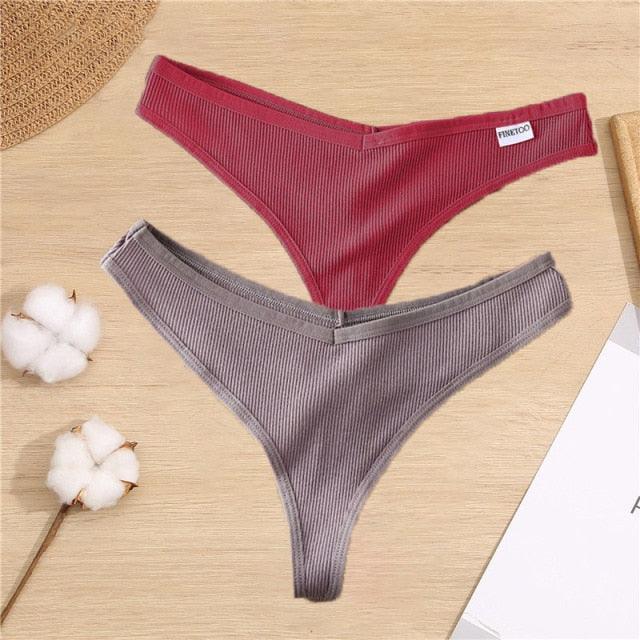 2 Pack Cotton Mix G-string Thong Sexy Underwear V Waist Panties Underpants Intimates Lingerie Briefs The Clothing Company Sydney