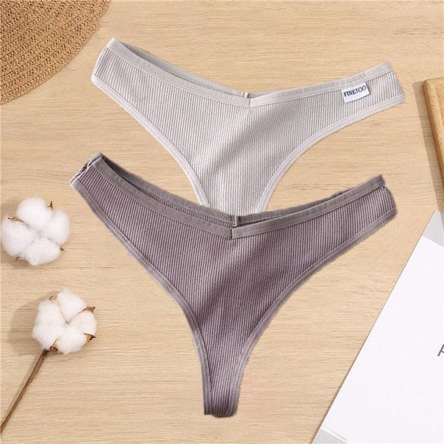 2 Pack Cotton Mix G-string Thong Sexy Underwear V Waist Panties Underpants Intimates Lingerie Briefs The Clothing Company Sydney