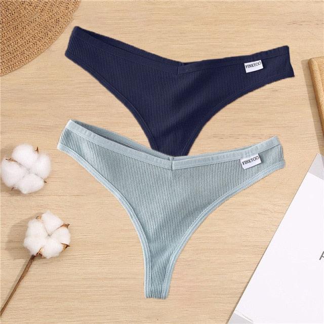 2 Pack Cotton Mix G-string Thong Sexy Underwear V Waist Panties Underpants Intimates Lingerie Briefs The Clothing Company Sydney
