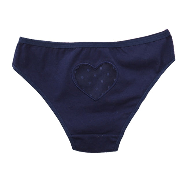 Hollow Out Heart Panties Low-Waist Underpants Comfortable Cotton Mix Briefs Underwear Lingerie The Clothing Company Sydney