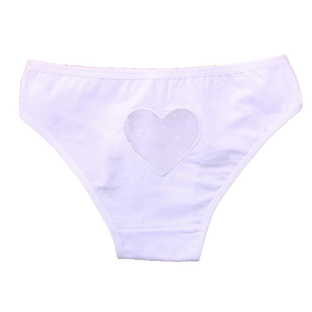 Hollow Out Heart Panties Low-Waist Underpants Comfortable Cotton Mix Briefs Underwear Lingerie The Clothing Company Sydney