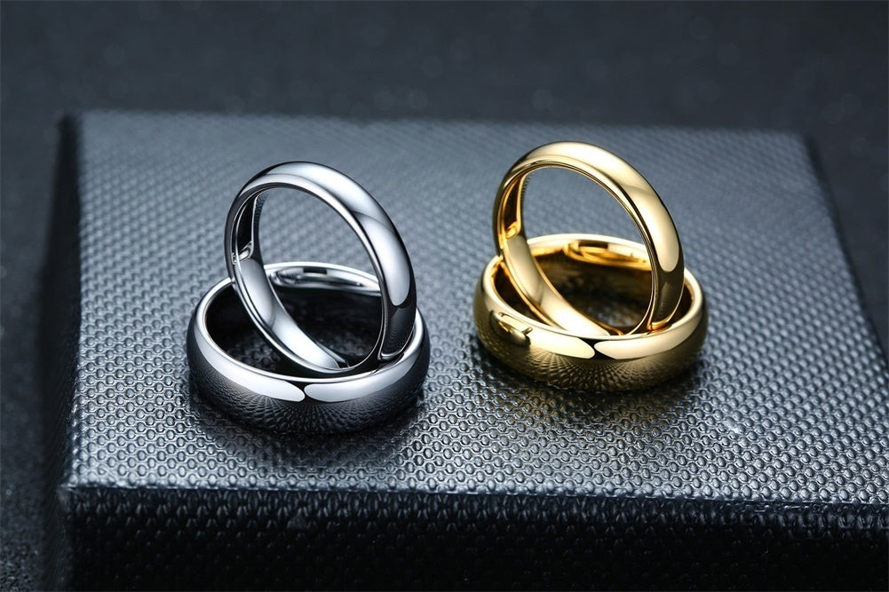 Anti Scratch Tungsten Wedding Rings Women Men Simple Classic Wedding Bands Couples Basic Jewellery The Clothing Company Sydney