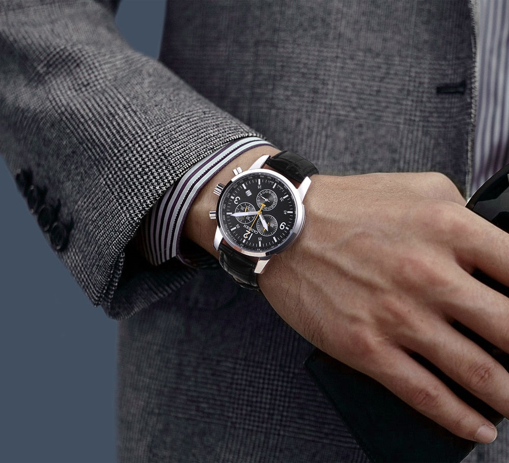 CADISEN New Mens Sports Quartz Watches Swiss ISA Cal.8171 movement Top Brand Sapphire Waterproof Chronograph Luxury Reloj Hombre The Clothing Company Sydney