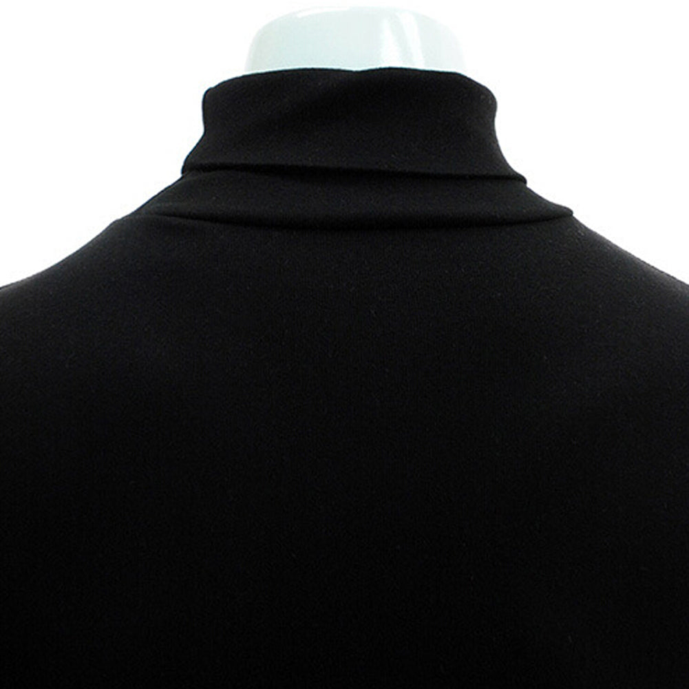 Fashion Casual Men's Autumn Winter Warm Cotton Blend High Neck Pullover Jumper Solid Sweater Tops Turtleneck The Clothing Company Sydney