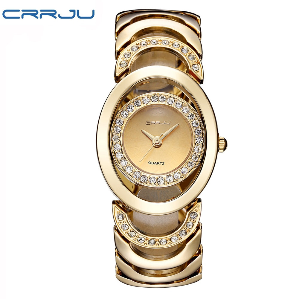 Ladies' Luxury Brand bracelet  Stainless Steel Rhinestone Quartz Watch The Clothing Company Sydney