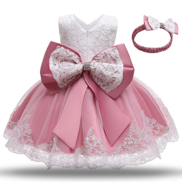 Girls Kids Summer Sleeveless Wedding Sequin Bow Children Lace Smash Tutu Princess Dress The Clothing Company Sydney