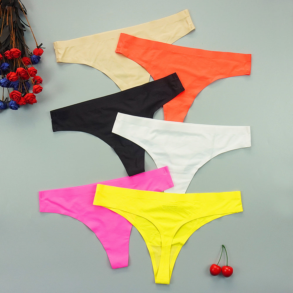 3 pack Seamless Thongs Underwear Panties Ice Silk Sports Intimate Panty G String Underpants The Clothing Company Sydney