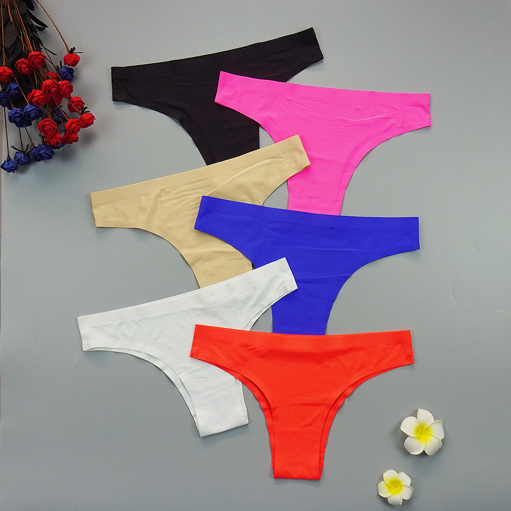 3 pack Seamless Thongs Underwear Panties Ice Silk Sports Intimate Panty G String Underpants The Clothing Company Sydney