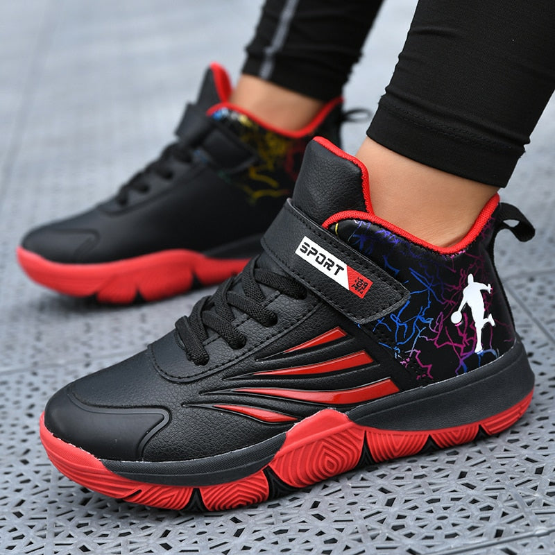 Boys Girls Basketball Shoes Soft Non-slip Kids Sneakers Thick Sole Sport Shoes Outdoor Trainers The Clothing Company Sydney