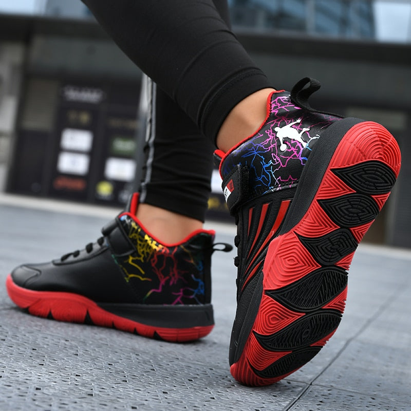 Boys Girls Basketball Shoes Soft Non-slip Kids Sneakers Thick Sole Sport Shoes Outdoor Trainers The Clothing Company Sydney