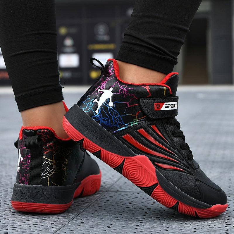 Boys Girls Basketball Shoes Soft Non-slip Kids Sneakers Thick Sole Sport Shoes Outdoor Trainers The Clothing Company Sydney