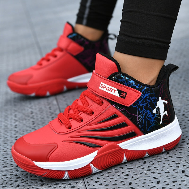 Boys Girls Basketball Shoes Soft Non-slip Kids Sneakers Thick Sole Sport Shoes Outdoor Trainers The Clothing Company Sydney