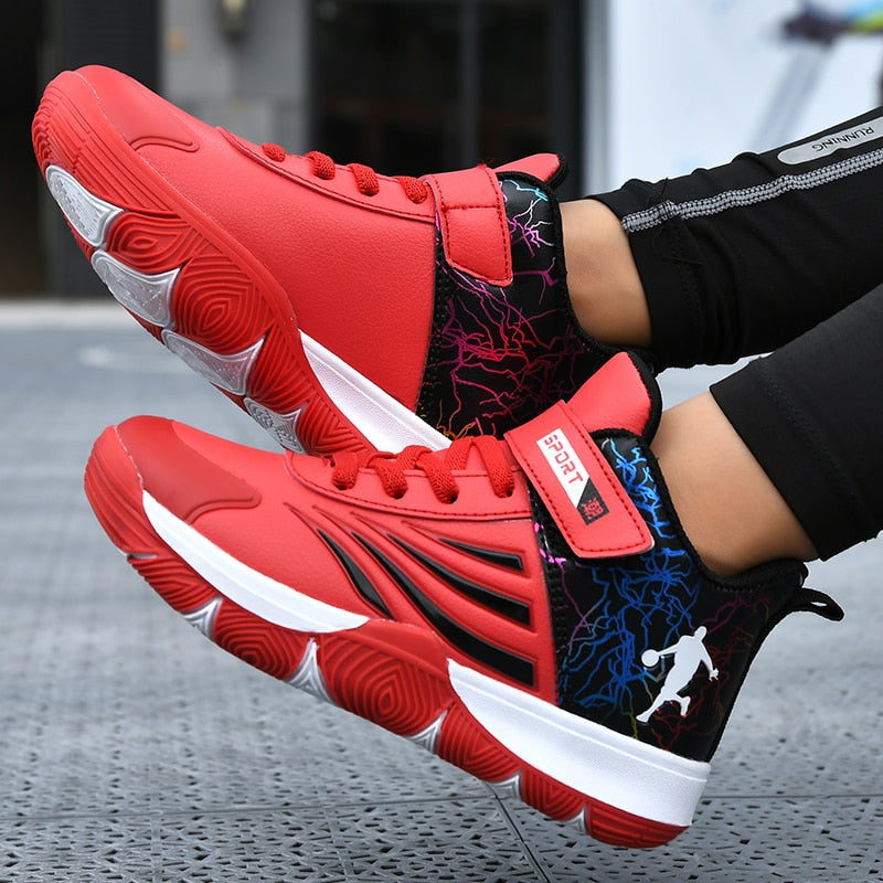 Boys Girls Basketball Shoes Soft Non-slip Kids Sneakers Thick Sole Sport Shoes Outdoor Trainers The Clothing Company Sydney