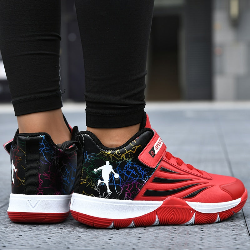 Boys Girls Basketball Shoes Soft Non-slip Kids Sneakers Thick Sole Sport Shoes Outdoor Trainers The Clothing Company Sydney