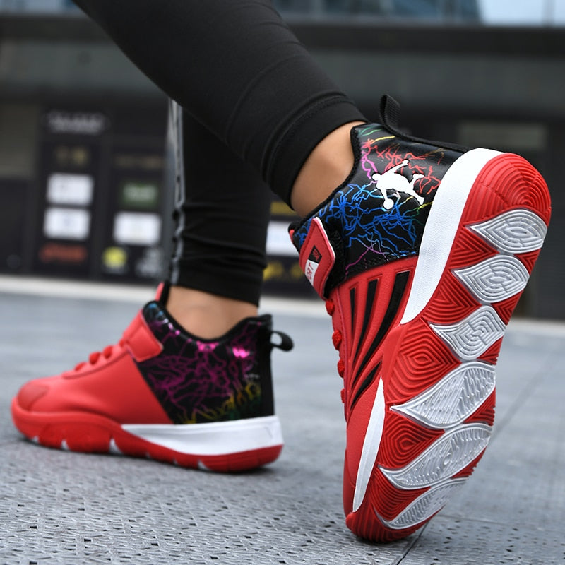 Boys Girls Basketball Shoes Soft Non-slip Kids Sneakers Thick Sole Sport Shoes Outdoor Trainers The Clothing Company Sydney