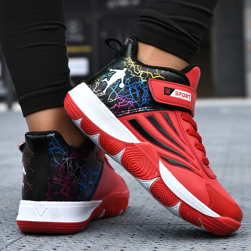 Boys Girls Basketball Shoes Soft Non-slip Kids Sneakers Thick Sole Sport Shoes Outdoor Trainers The Clothing Company Sydney