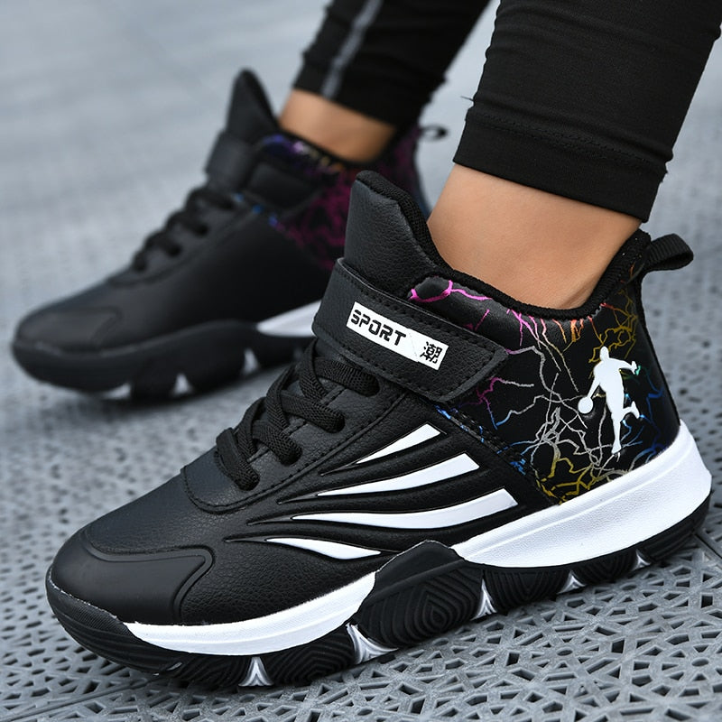 Boys Girls Basketball Shoes Soft Non-slip Kids Sneakers Thick Sole Sport Shoes Outdoor Trainers The Clothing Company Sydney