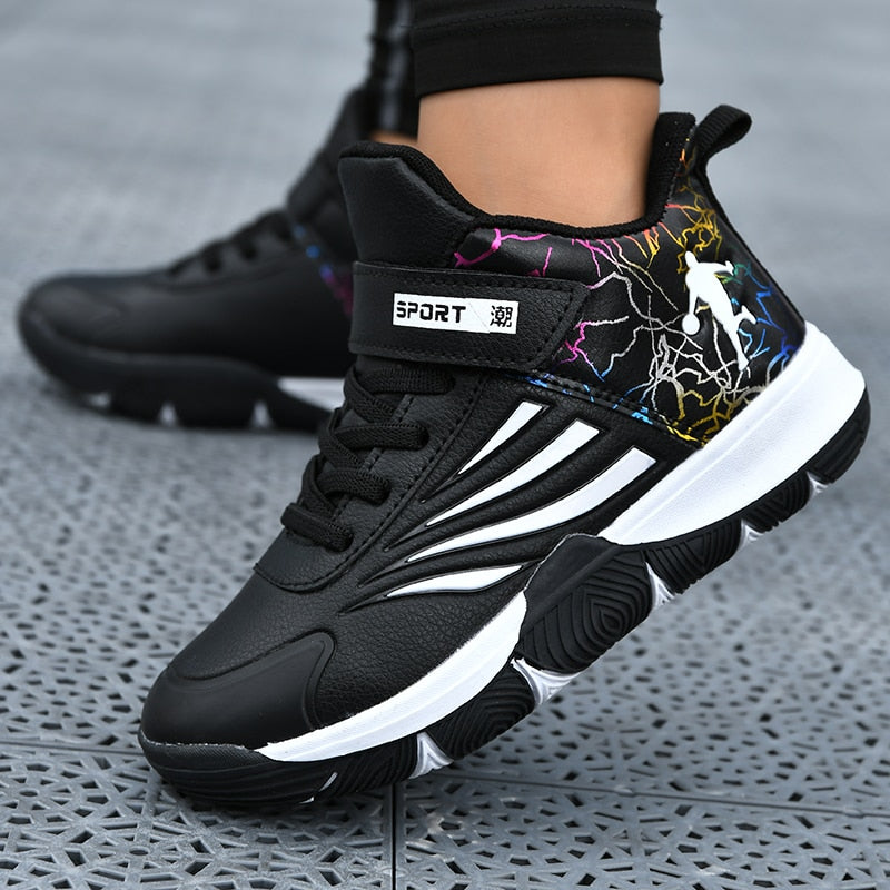 Boys Girls Basketball Shoes Soft Non-slip Kids Sneakers Thick Sole Sport Shoes Outdoor Trainers The Clothing Company Sydney