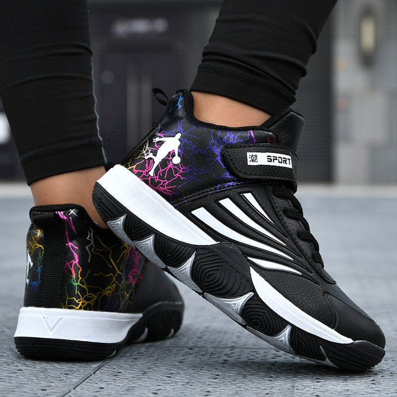 Boys Girls Basketball Shoes Soft Non-slip Kids Sneakers Thick Sole Sport Shoes Outdoor Trainers The Clothing Company Sydney