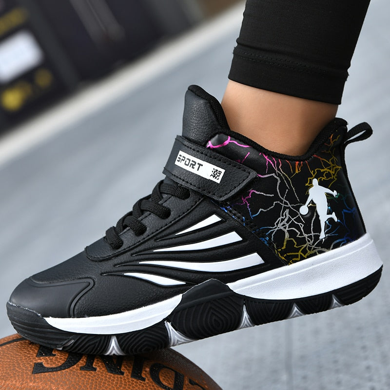 Boys Girls Basketball Shoes Soft Non-slip Kids Sneakers Thick Sole Sport Shoes Outdoor Trainers The Clothing Company Sydney